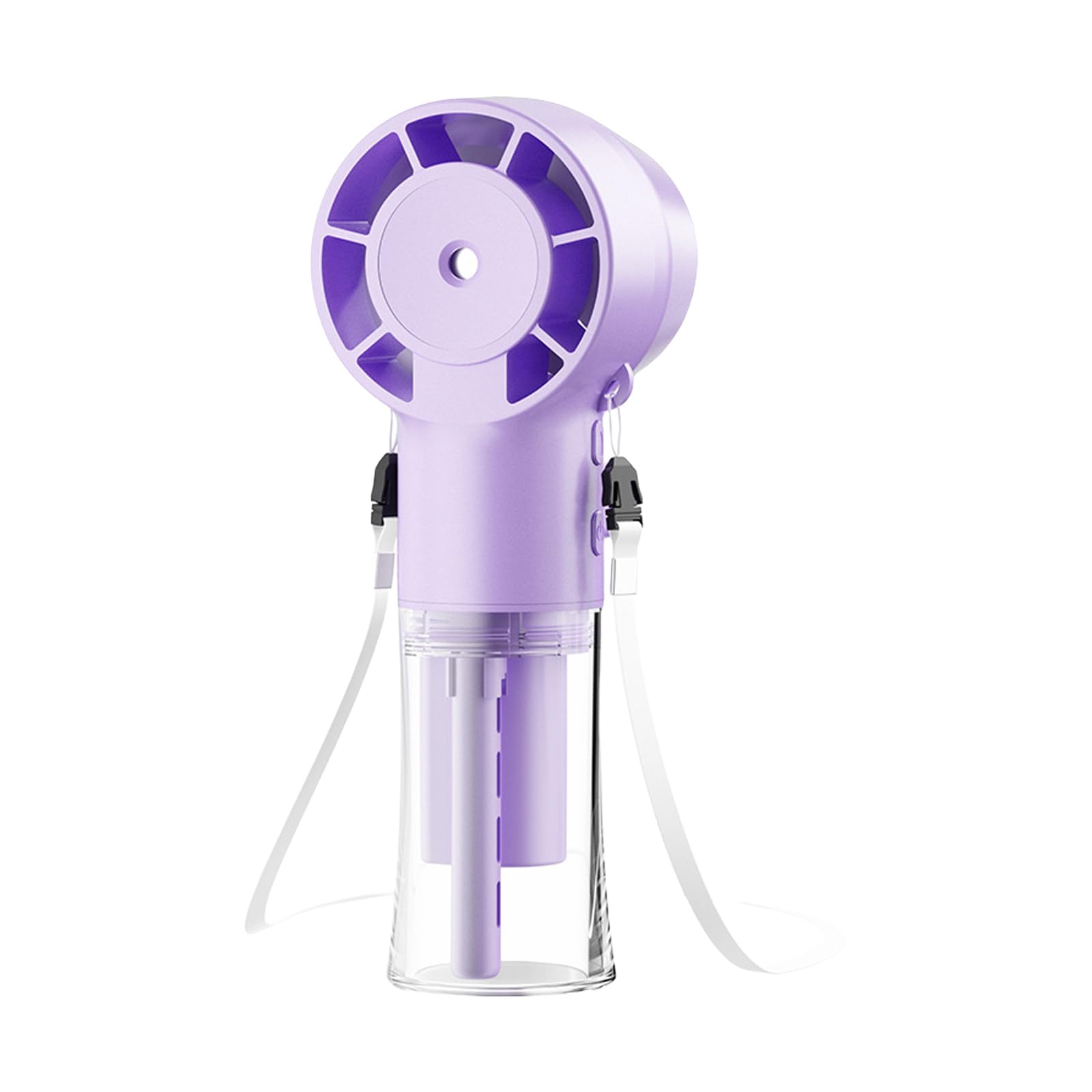 Tsophreniq Hanging Miniature Fan USB Rechargeable 1200mAh Battery Handheld Misting Fan Cooling Gadget for Women and Men Portable Handheld