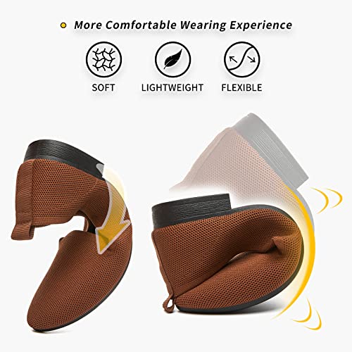 Image of BABUDOG Women's Flats Shoes Shiny Mesh Loafers Shoes Soft Memory Foam Flats