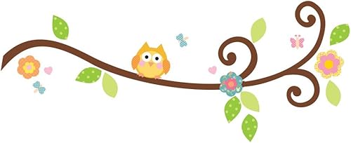 Miniatura 1 de RoomMates RMK1861SCS Happi - Calcomanías de pared para despegar y pegar con ramas de desplazamiento