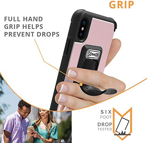 Scooch Wingman 5-in-1 Case for iPhone 8 Plus (Also fits 7 Plus, 6S Plus, 6 Plus) (Rose Gold)
