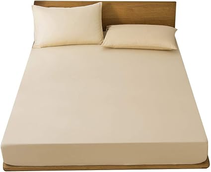Amazon Co Jp ボックスシーツ セミダブル 綿100 シーツ ベッドシーツ ベッドカバー 抗菌 防臭 マットレスカバー 洗濯機可 通気性 キャメル 1 0cm ホーム キッチン