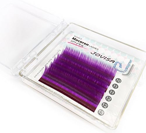 JOVISA Macaron Eyelash Extension 0.07 Curl C 10-13mm Mixed Tray Colored Lashes