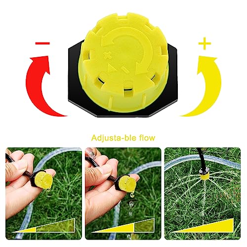 VooGenzek 90 PCS 1/4 Inch Adjustable Irrigation Dripper Sprinklers - Image 3