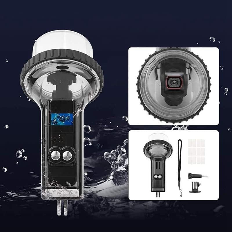 Waterproof Case Diving Shell Housing Compatible for OSMO Pocket 2, 60M Underwater Diving Protective Housing Shell - (Color: Black)