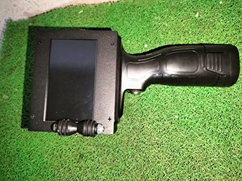 Image of P100 Handheld Manual Inkjet Printer | TIJ 2.5 Thermal Foaming | Touch Screen /Barcode and QR Code Inbuilt | USB Storage Supported Heavy Duty Model | Includes Black Ink Cartridge