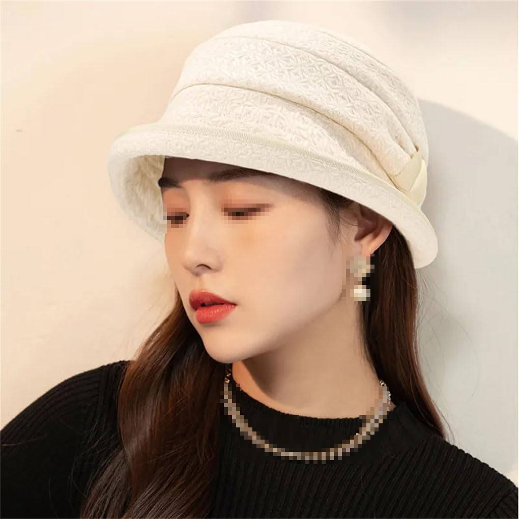 SaoBiiu Cappello da donna invernale a secchiello per madre all'aperto spesso caldo lana cloche cappello donna elegante Fedoras