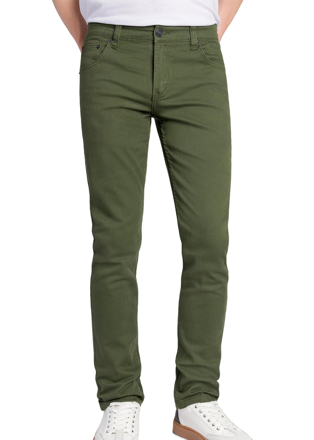 VICTORIOUS Men's Skinny Fit Color Stretch Jeans