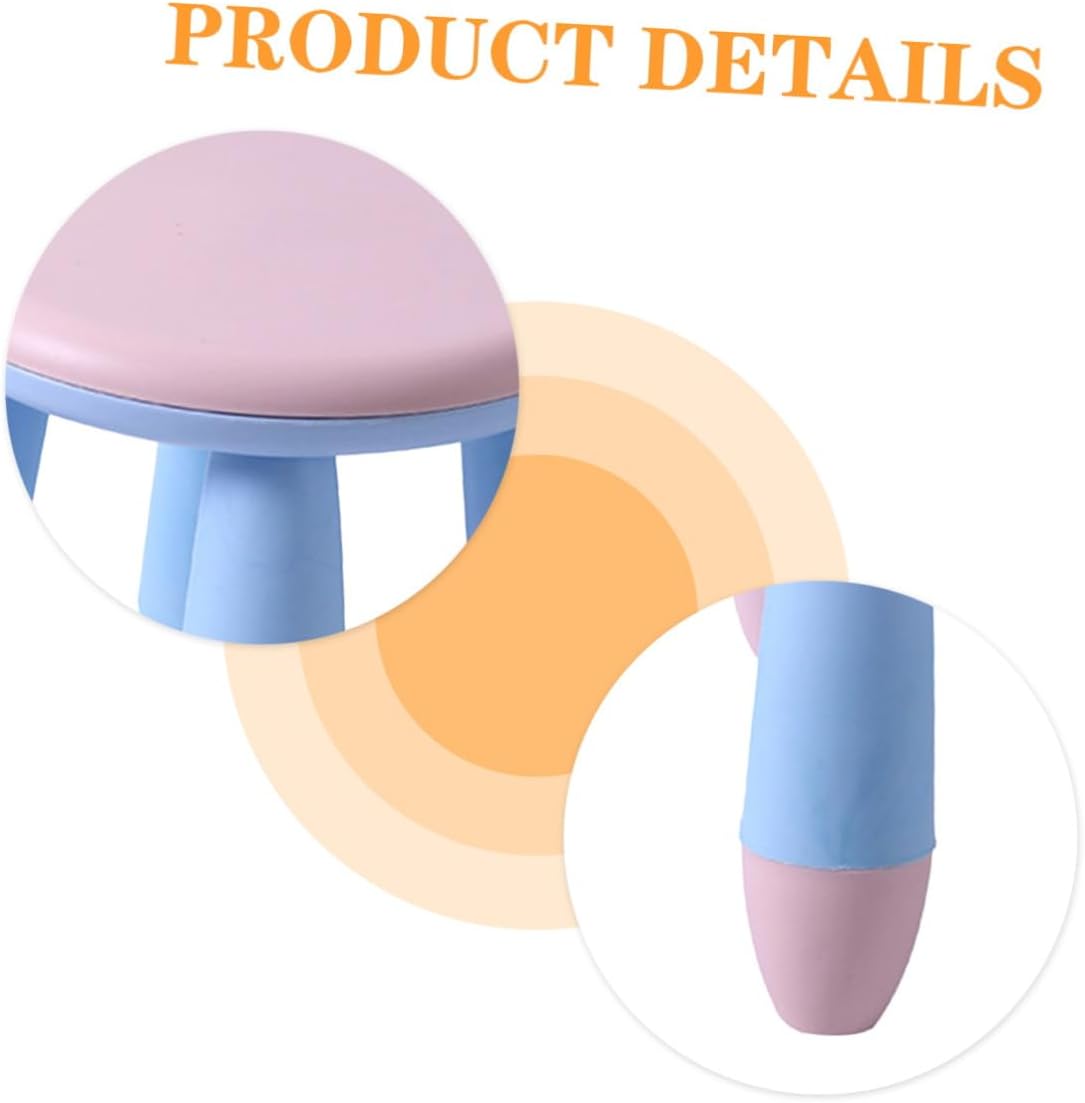 Cartoon Bear Stool, Non-Slip Thickened Plastic Step Stool, Cute Pink Footrest for Kindergarten and Home Use, 1pcs