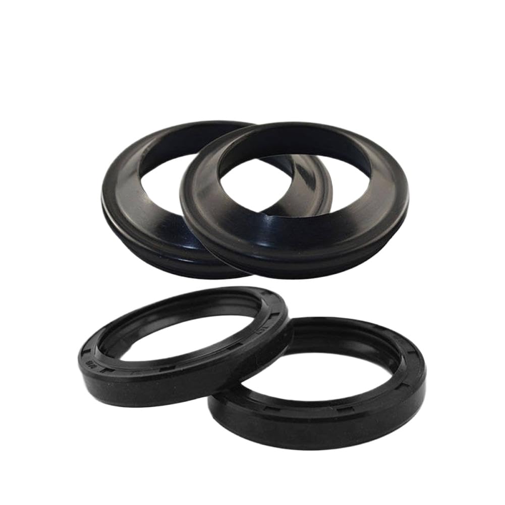 Sello de aceite del amortiguador de horquilla de motocicleta y labio de cubierta 41x53x8 41x53 Compatible con FZS600 YZF R1 XT600 XT600E FZS 600