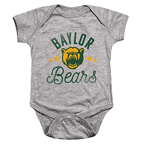 Baylor University Official Bears Unisex Infant Snap Suit for Baby,Athletic Heather, 6 Months