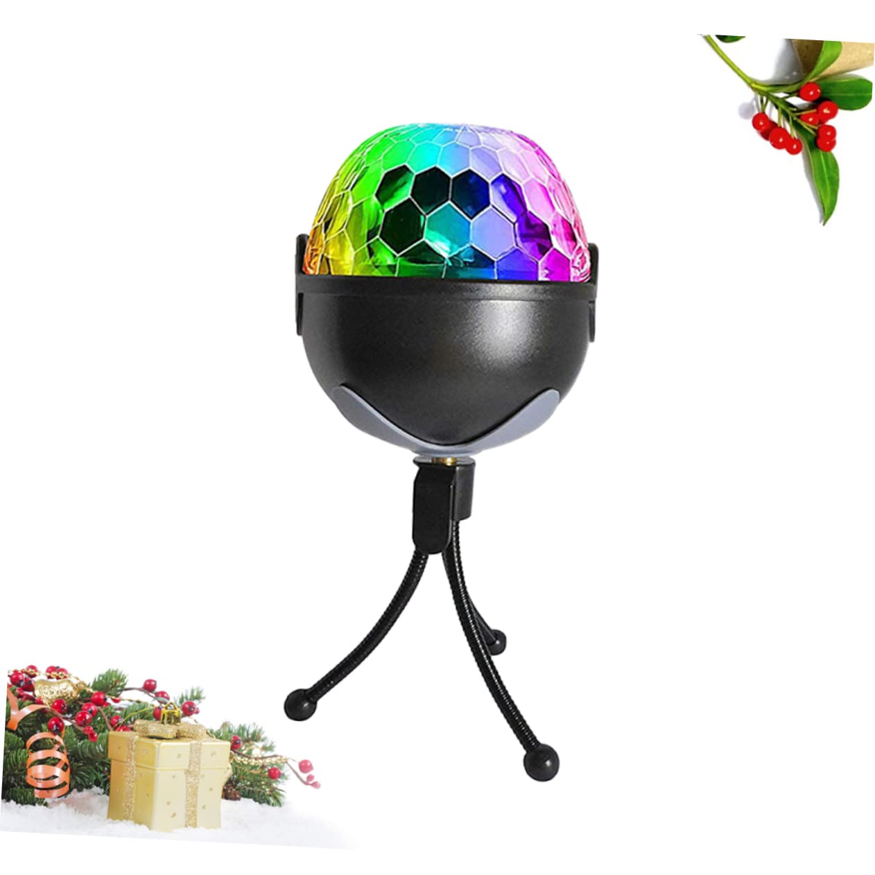 Balacoo Led Spherical Stage Light Remote Control Sound Activated Disco Ball for Parties and Events