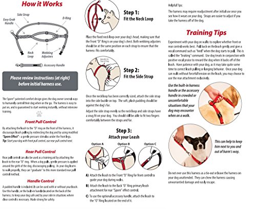 Sporn Ultimate Control Dog Harness, Red, Large #TOP7