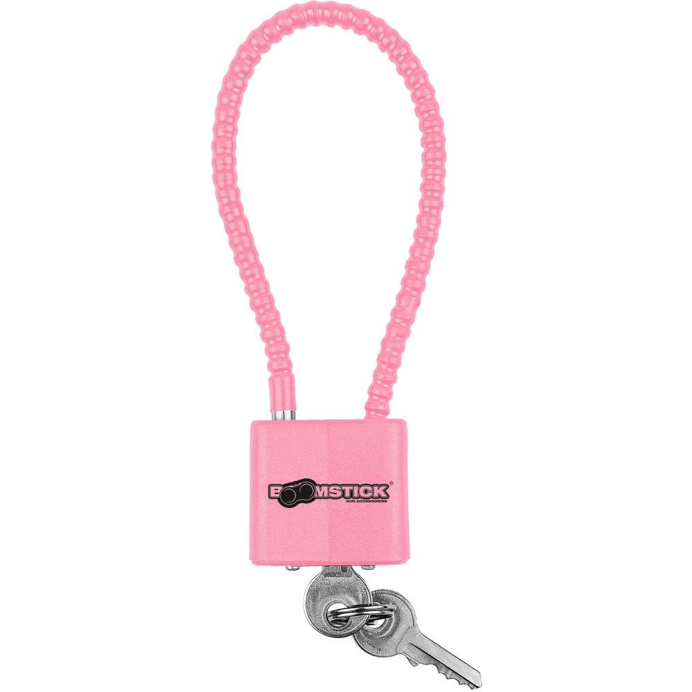 Pink Gun Cable Lock – 8.5" Keyed Safety Device for Handguns, Pistols, Rifles & Shotguns