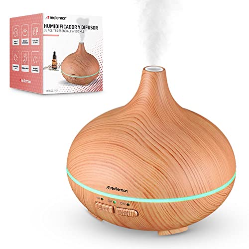 Redlemon Humidificador y Difusor de Aceites Esenciales para Aromaterapia de Alta...