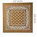 Vamqor Bandana Single Pack & Double Pack Cotton for Men and Women 22 Inch(Brown&Pink)