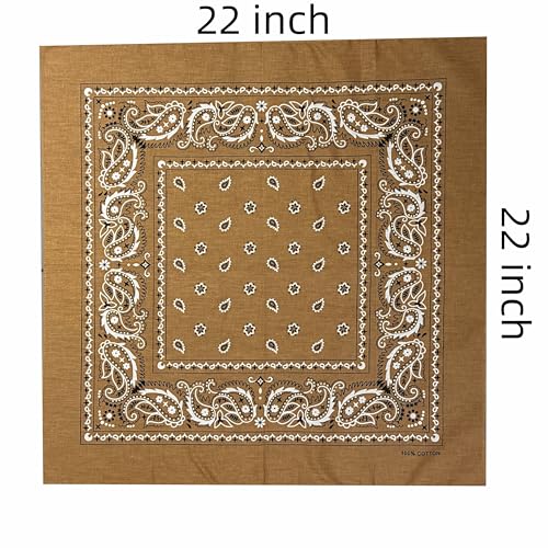 Image of Vamqor 100% Cotton 10 Pack Fine Bandanas