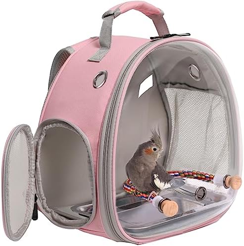 Bird Backpack for Daily Use: Which One Will Transform Your Routine? 7 Small Bird Travel Backpack Carrier Cage, Backpack to Transport Backpack Carrier with Metal Tray Stand Perch for Parakeet Cockatiel Budgies Vet Carry Book Bag Green