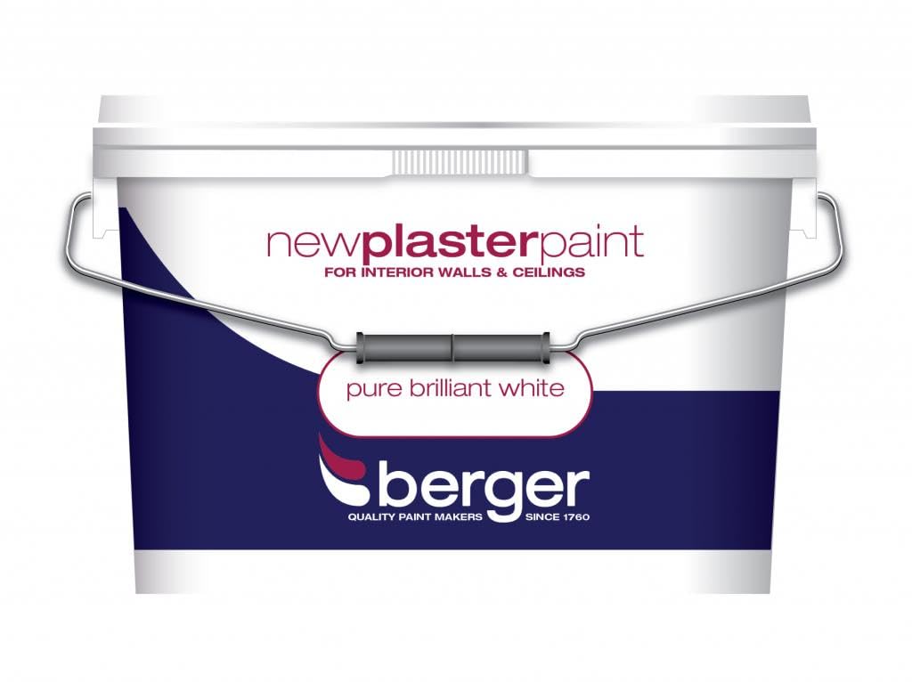 B&Q -  New Plaster Paint Pure Brilliant White10L