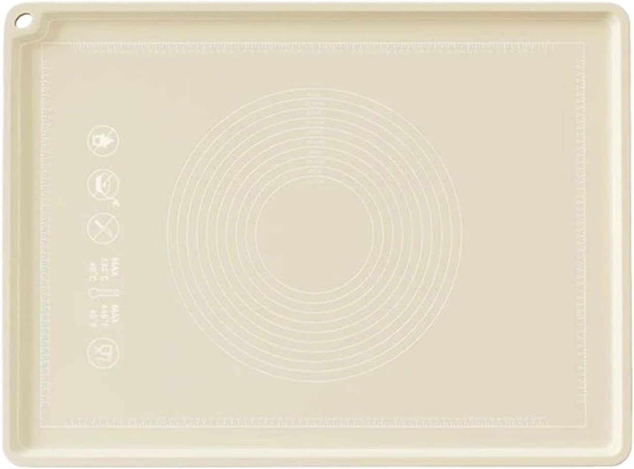 Silicone Kneading Mat, Household Kitchen Pads, Cutting Board, Rolling Dough, Baking Mats(50x70cm-Off white)