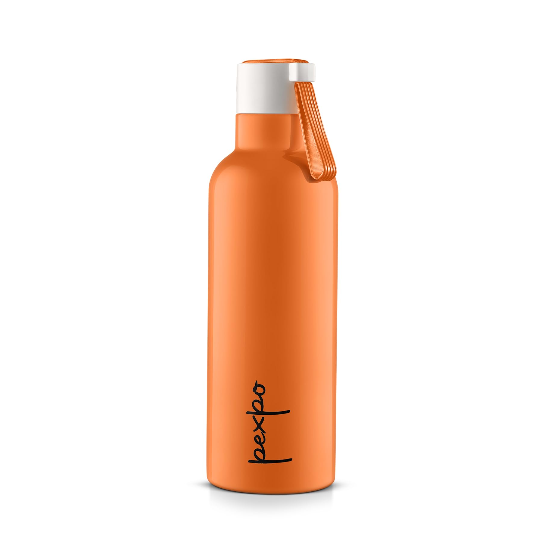 PEXPOStainless Steel 24 Hrs Hot & Cold Vacuum Insulated Water ISI Certified Flask, 500ml, Orange, Oslo | Eco-Friendly, Durable, ISI Certified