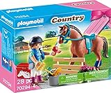 playmobil horse training set Die Reiterin pflegt liebevoll ihr Pferd.