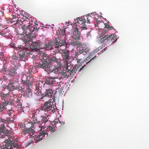 Image of HOZIY Gymnastics Leotards for Girls Unicorn Aurora Rainbow Mermaid Dinosaur Cupcake Sparkle Biketard Toddlers Kids Children