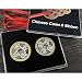 blue-ther Chinese Coins Ribbon Magic Tricks 3 Coins Penetrate On/Off Ribbon Magic Magiciain Close up Illusions Gimmick Props Fun