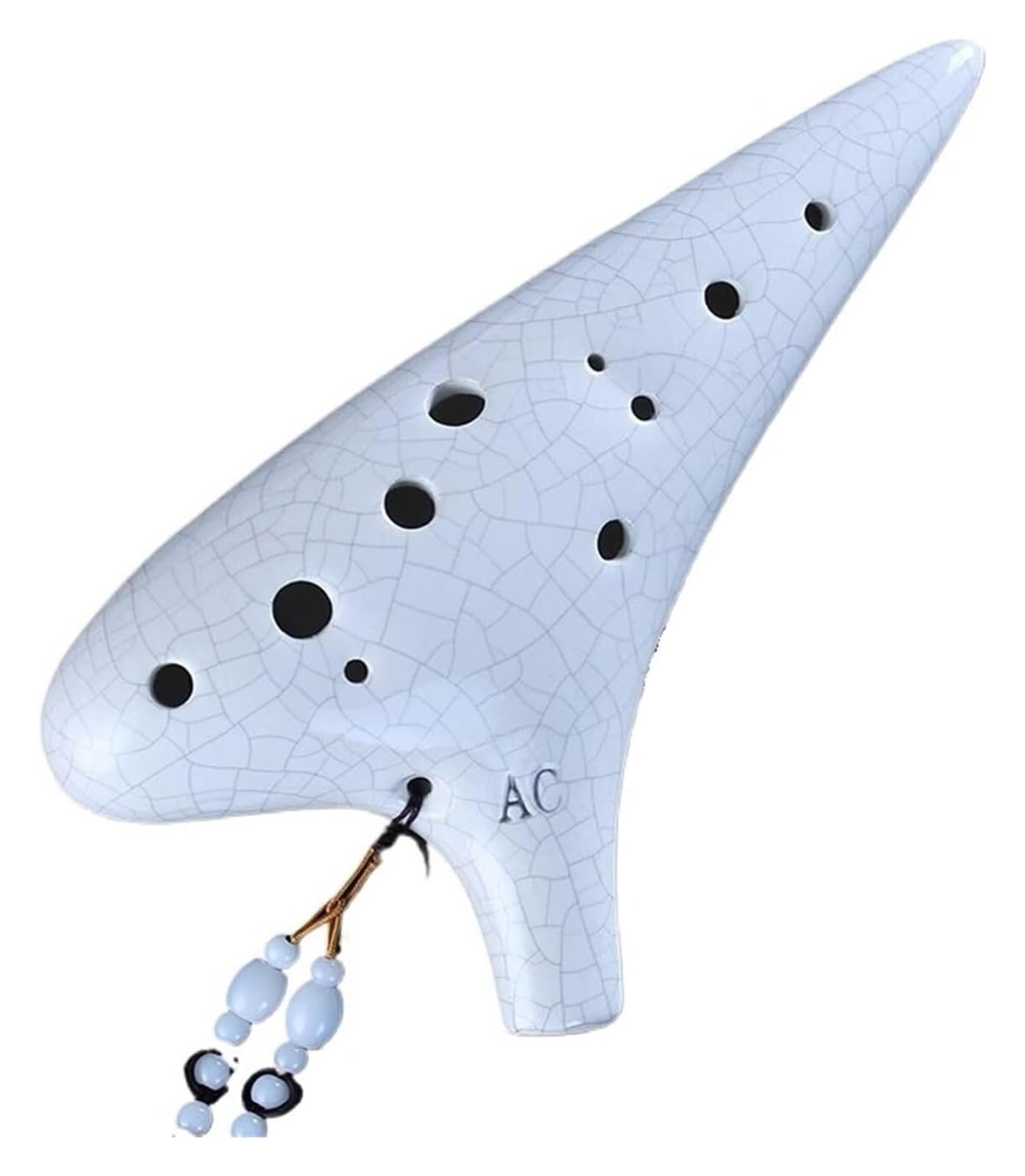 Una flauta de cerámica única y natural en forma de Ocarina for principiantes Ocarina de 12 agujeros for principiantes, clave C alto, doce agujeros, CA Tao Xun, instrumento for estudiantes de escuela p