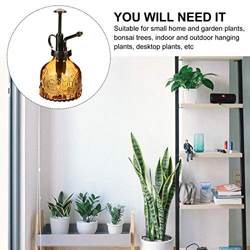 Hemoton Garrafa de Spray de Vidro para Planta de Vidro Regador Regador Retro Chaleira Bomba de Mão G