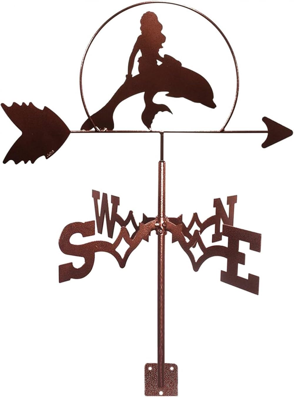 Exquisite Metal Weather Vane Ornament Weather Vane Stainless Steel Weathervane for Garden Creative Weathervane Garden Stake Weather Vane Wind for Yard Cupolas Farm Sheds-D