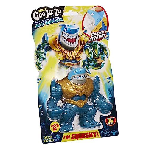 Heroes of Goo Jit Zu BANDAI Deep Goo Sea Thrash Action Figure - CO42565 Multicolor - Stretch and Twist Figures for Action! - Image 2