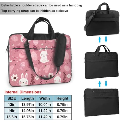 Maletín para portátil 15.6 pulg impermeable color rosa miniatura 4