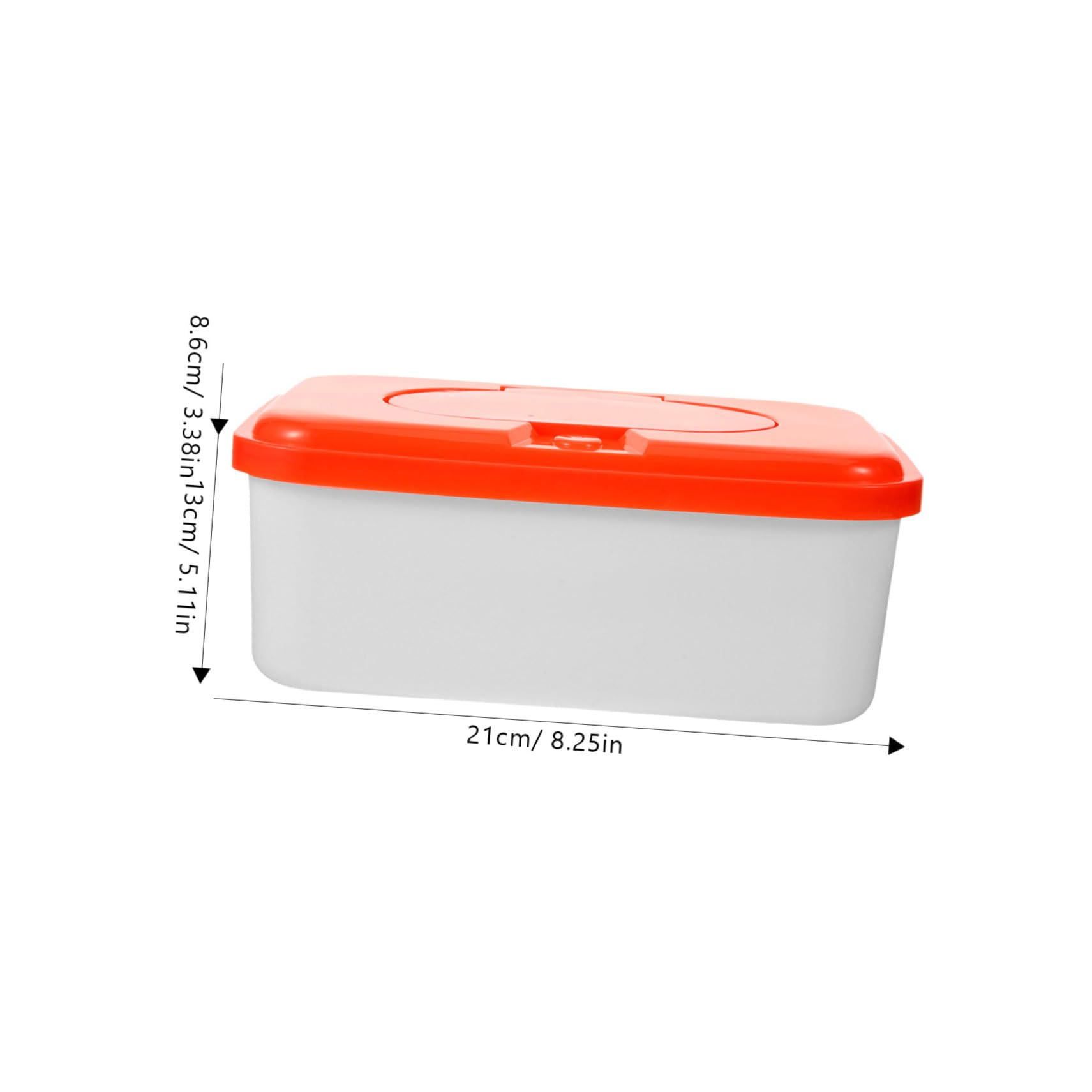Contenedor de Toallitas Húmedas Color Aleatorio de Plástico para Bebés 2 Unidades Naranja, Ligero y Portátil Adecuado para Baño y Sala de Estar