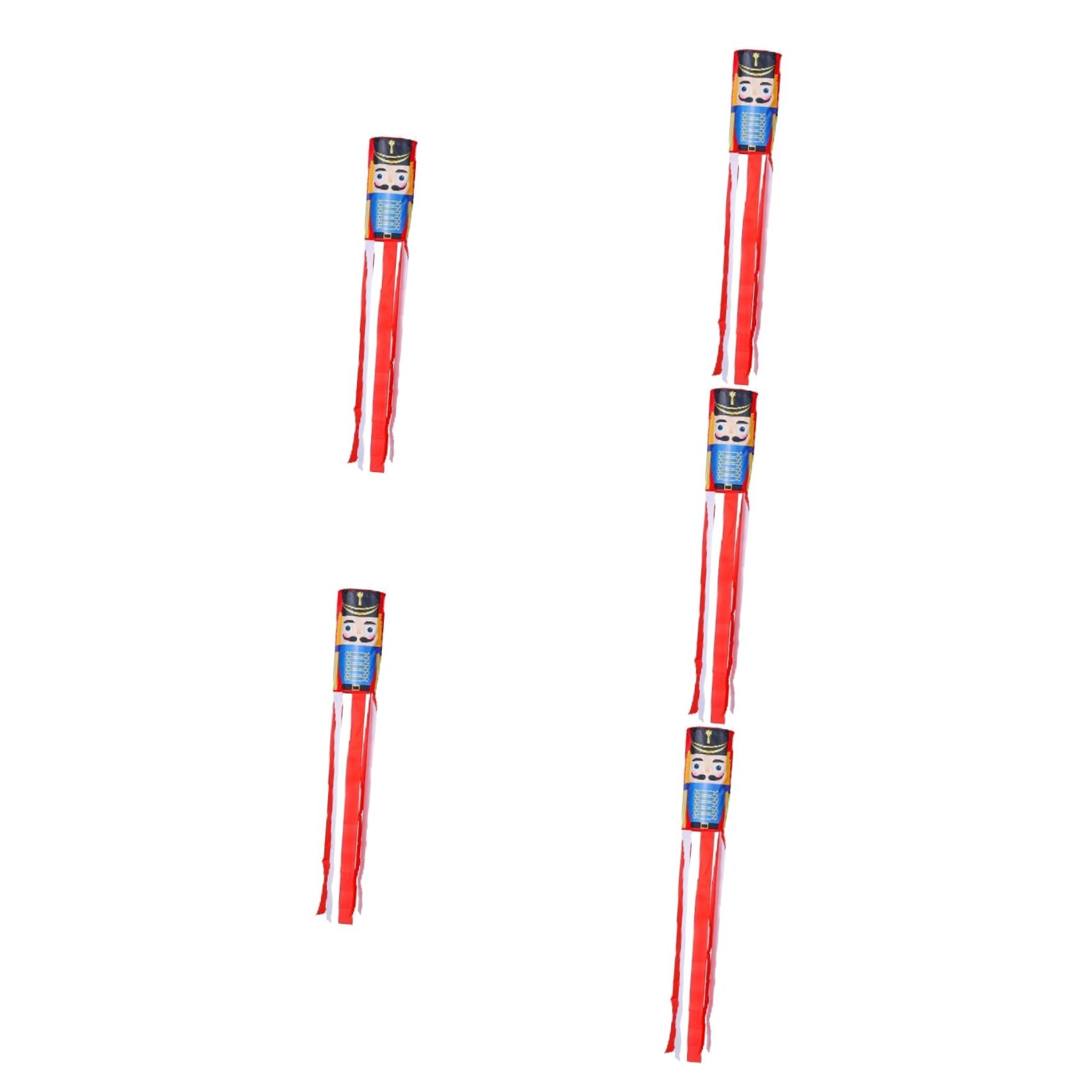 Windsock Nutcracker décoratif pour jardin : bannières de fête extérieure