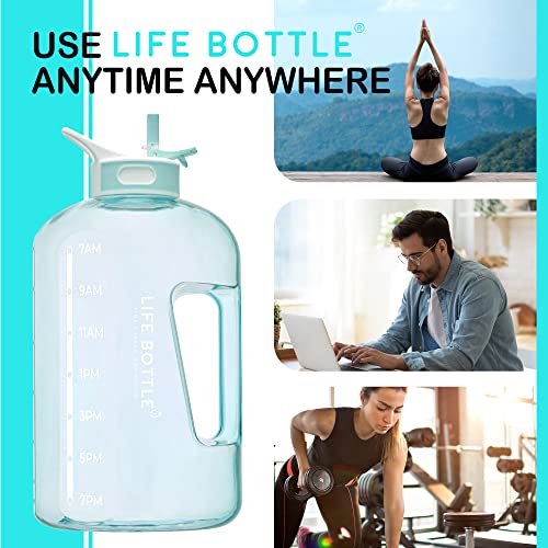 1-Gallon-Water-Bottle-with-Straw-Lid-and-Chug-Lid-Big-Leakproof-Water-Jug-with-Time-Marker-No-Quotes-128-oz-Water-Bottle-with-Handle-and-Straw-BPA-Free