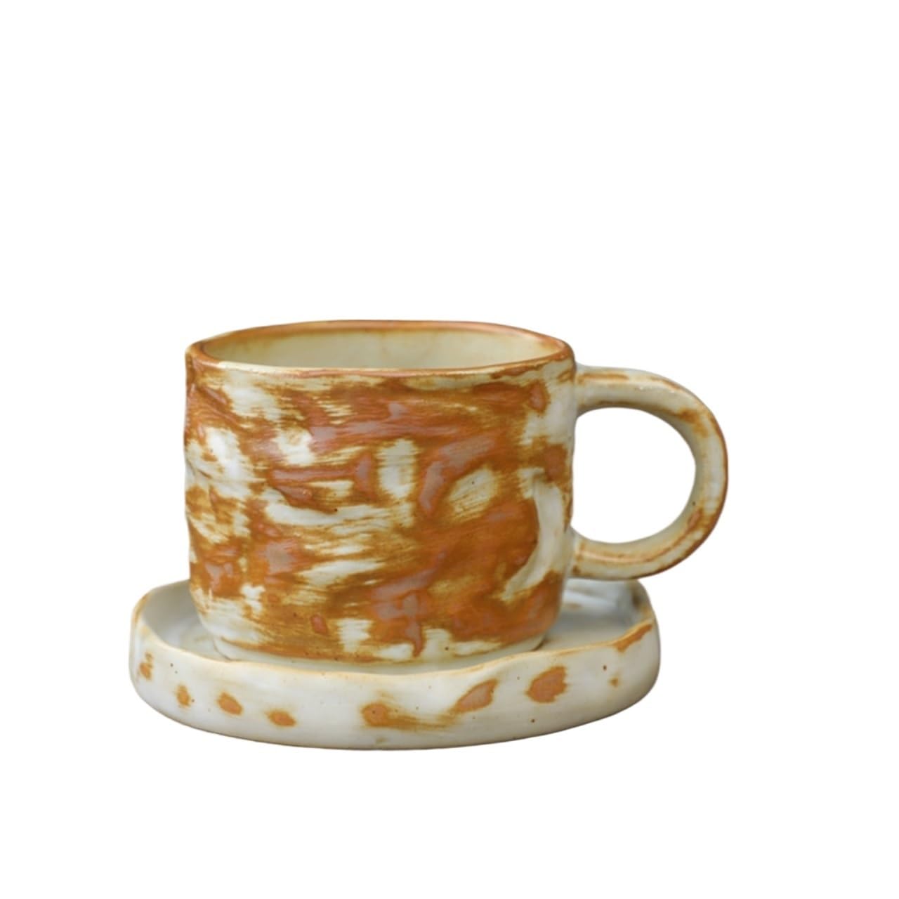 OLSKFUH Home Ceramic Household Coffee/Tea Cup With Plate Cafe Decor,