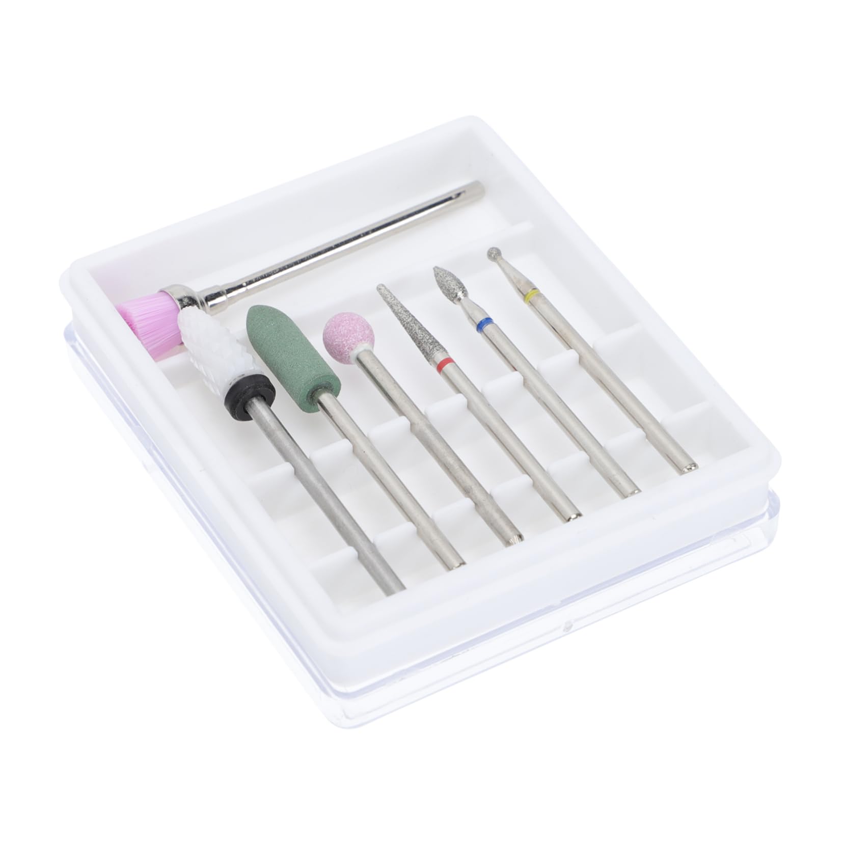 Healeved 5 Juegos Cabeza Molienda Manicura Brocas Lijado Para Taladro Uñas Brocas Para Uñas Banda Lijado Amoladoras Uñas Acero Tungsteno Cabeza Clavo