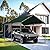 Outdoor Carport 10x20ft Heavy Duty Car Tent, Portable Garage Canopy Storage Shed, Car Shelter, All-Season Tarp Tent for Car, Party (GN)