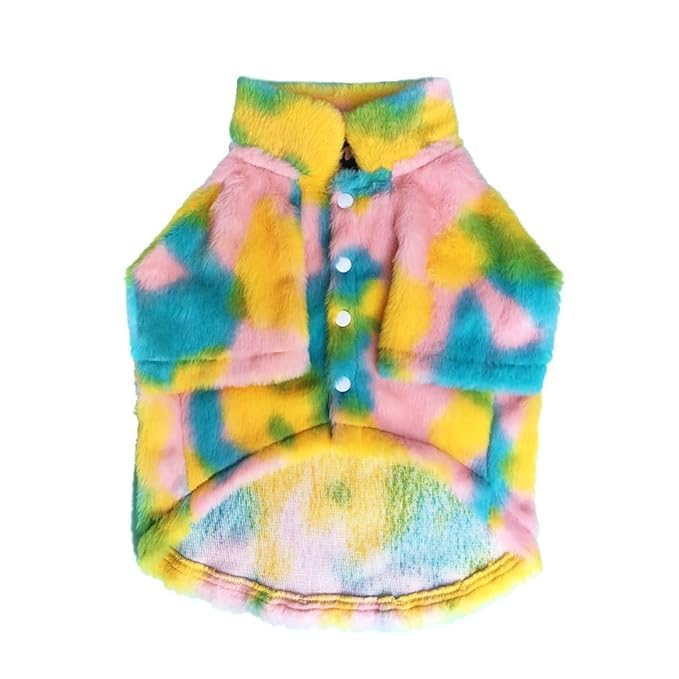 DOG-O-BOW Rainbow Fur Jacket for Dogs (M) (B0CQMGKK8D) Amazon Price History, Amazon Price Tracker