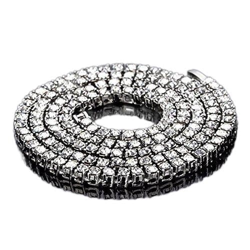 Collier de tennis en or 14k 5mm le bijou rivière chic pour illuminer vos soirées branchées
