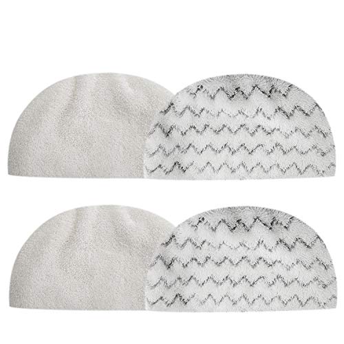 4 Pack Washable Steam Mop Pads Replacement Compatible Bissell Powerfresh Steam Mop Cleaner 1940 1806 1554 1440 Series, Replaces Part 5938