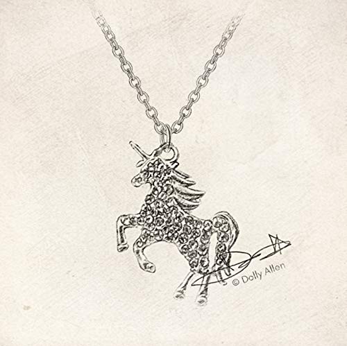 Shwin Unicorn Necklace - Best Friend Necklaces Unicorn Gifts 18K Gold Plated Jewelry For Girls Women (Pink + Blue) #TOP1