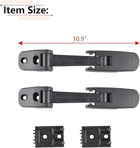 Miniatura 8 de RLB-HILON 1 par de pestillos de capó compatibles con Kenworth T170 T270 T330 T370 T660, para Peterbilt 325 335 337 340 348 384 386 567 569 579, para