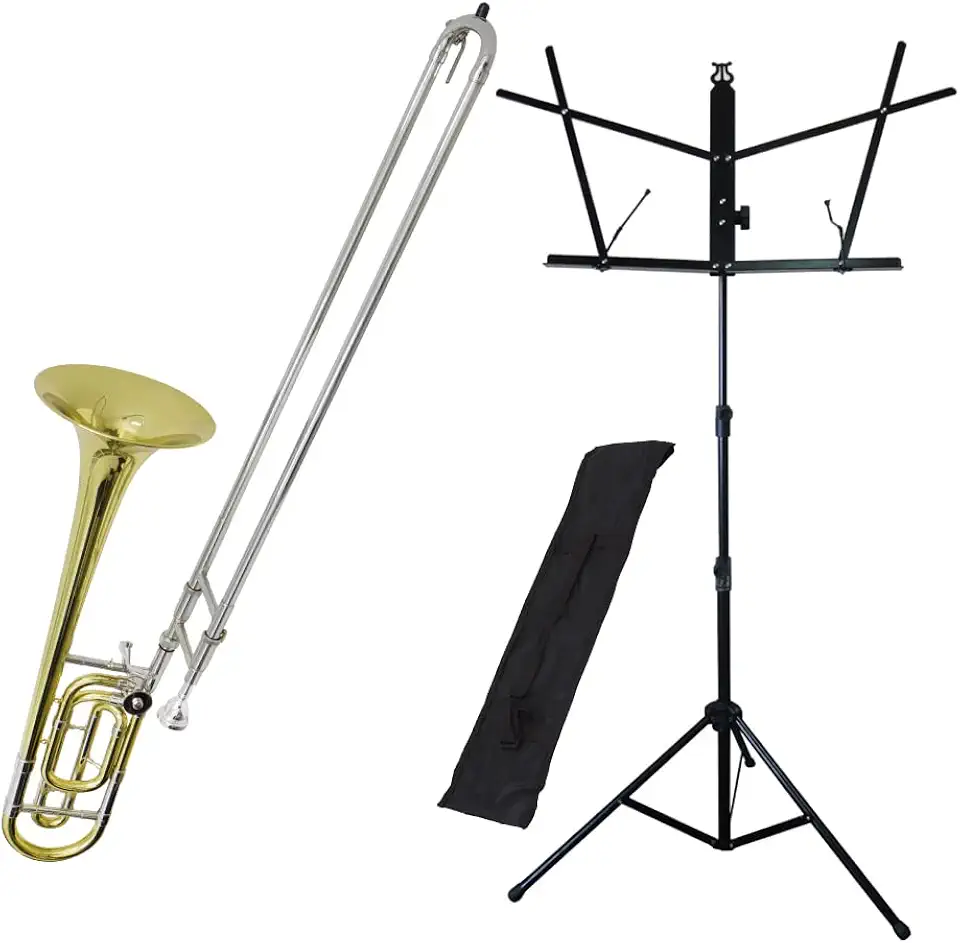 Kit Trombone de Vara com Rotor TB200VR New York + Estante de Partitura S1