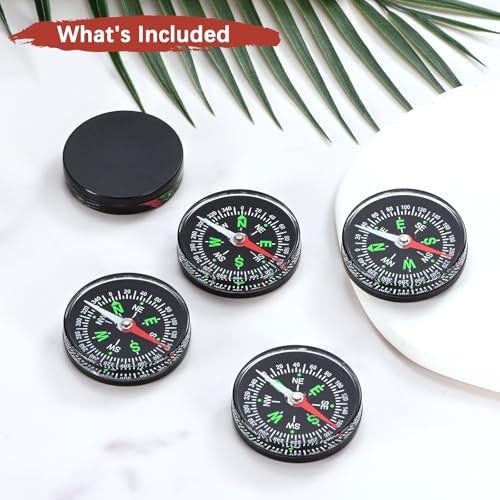 Brújula mini de 40mm para camping y senderismo miniatura 4