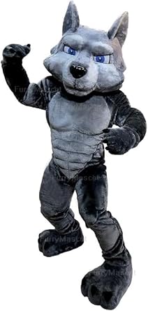 New Powerful Muscular Wolf Suit Animal Mascot Costume Party Carnival Costumes