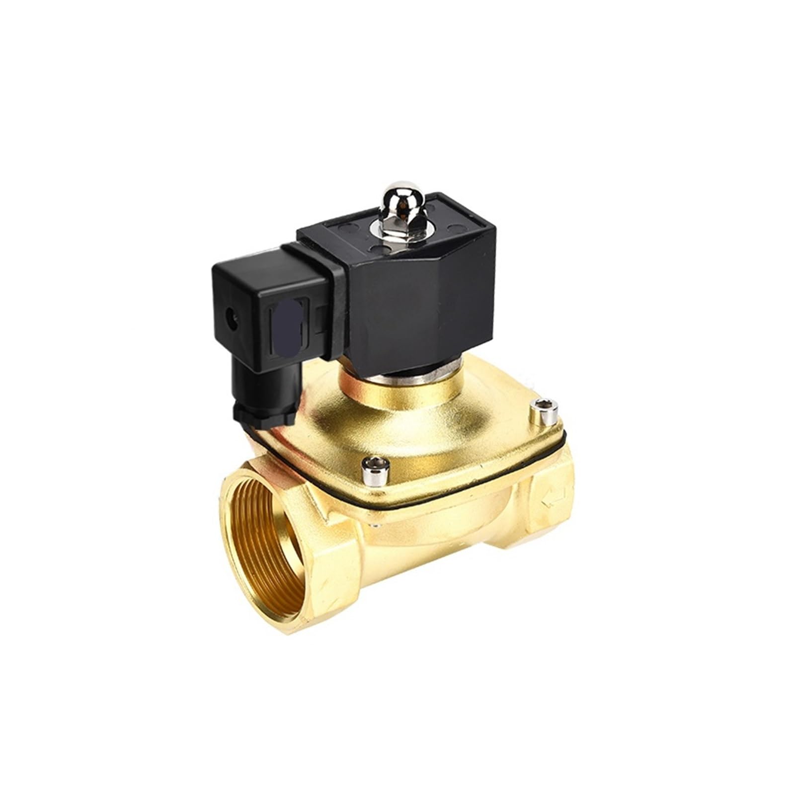 UWUKCJOKQ 1PCS DN25 Brass IP65 Waterproof Liquid Solenoid Valve Normally Closed Open(24vac-normally Closed)