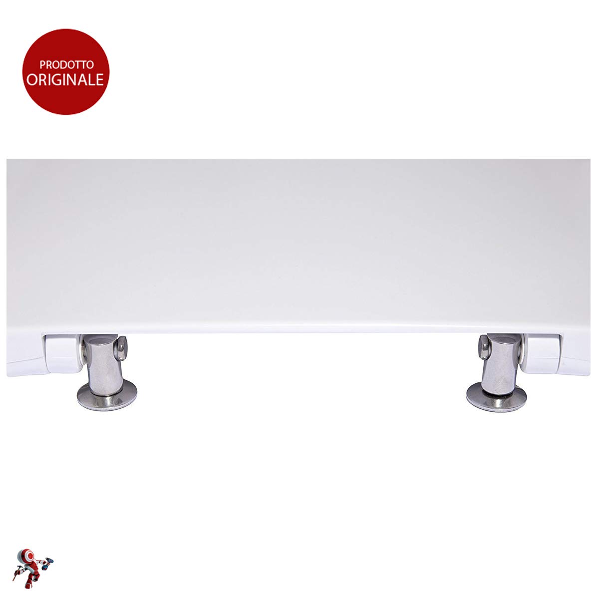 Copriwater Dolomite Clodia ORIGINALE in termoindurente cerniere inox codice J104900 colore bianco