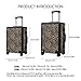 VH&GRED Leather Luggage for Women, Fashion Carry On Suitcase - Lightweight Hardside with 4 Spinner Wheels, TSA Lock, Water-Resistant - Available in Candy Colors & Leopard Print