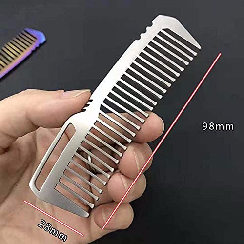 Peine portátil de titanio antiestático para cabello miniatura 6